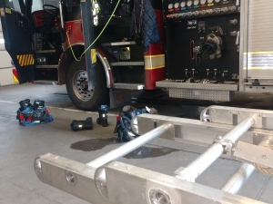 Aluminum ladder repair for Evans Fire Department