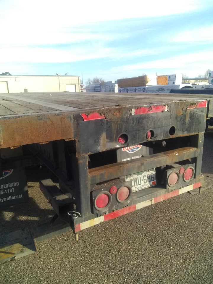 Rebuilt and Reinforced the Rear End of a Flatbed Trailer to Transport a Donkey Forklift in Denver, CO
