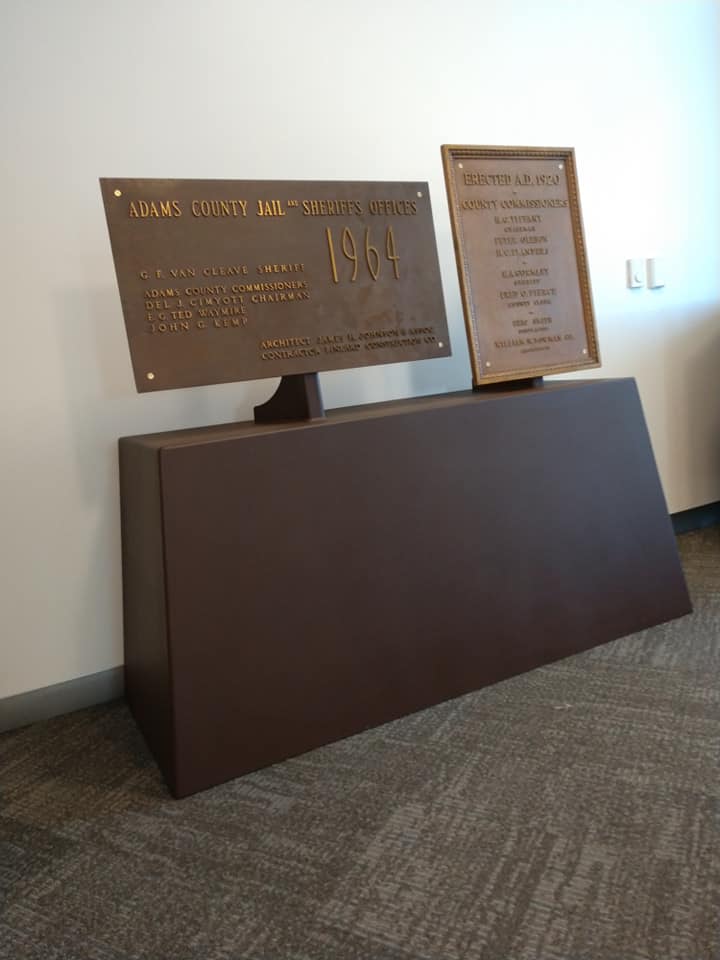 Welded a Pedestal Stand for the Adams County Sheriffs Office