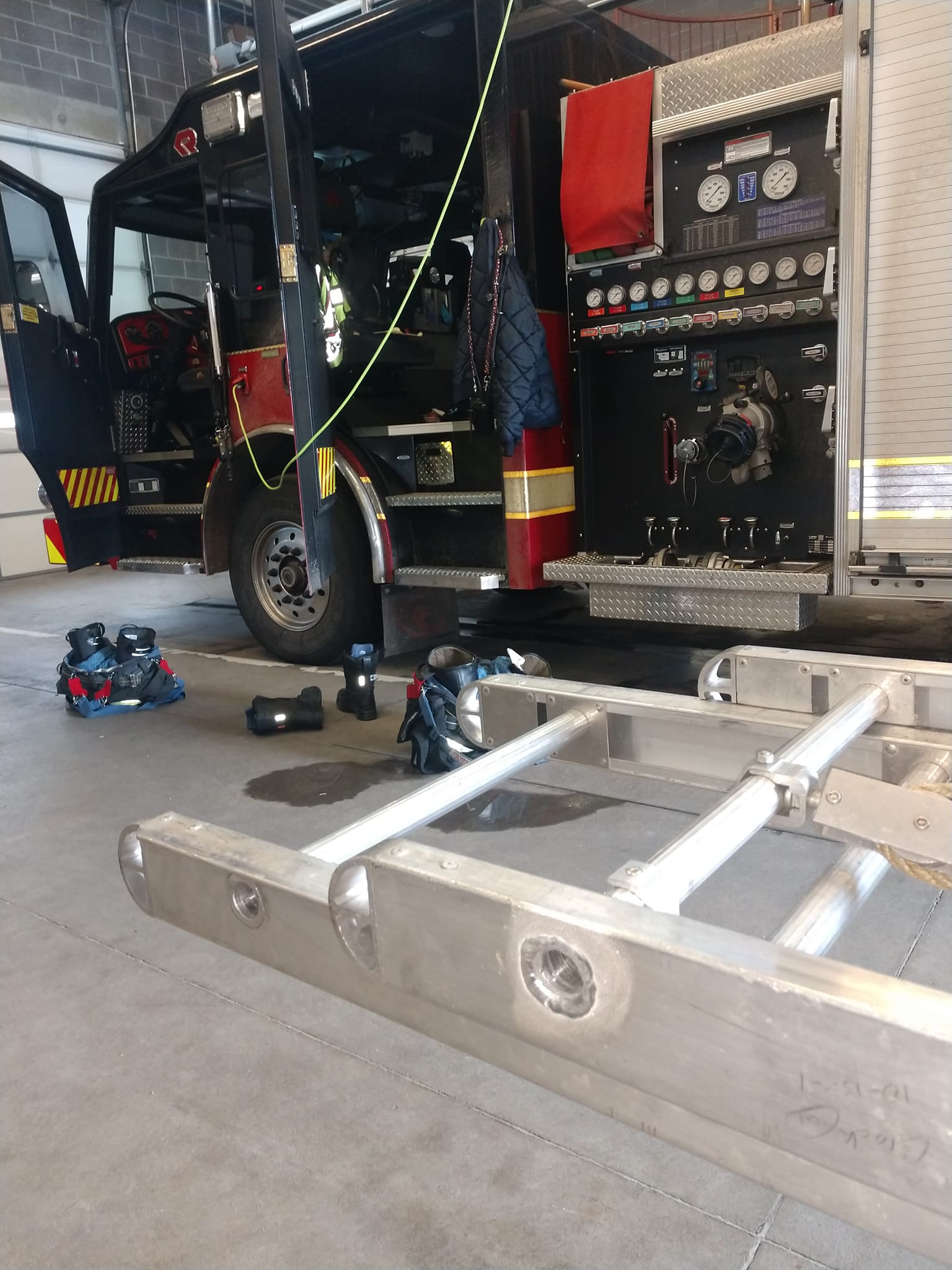 Aluminum ladder repair for Evans Fire Department