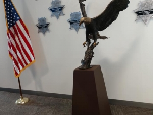 Welded a Pedestal Stand for the Adams County Sheriffs Office