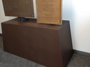 Welded a Pedestal Stand for the Adams County Sheriffs Office